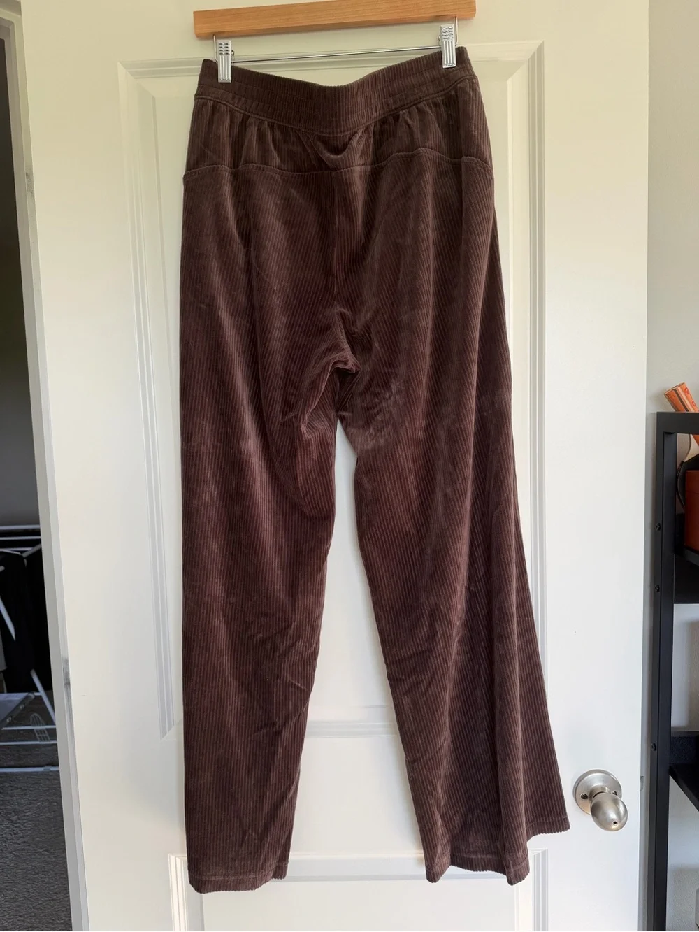 Lululemon Scuba Mid-Rise Wide-Leg Pant *Velvet Cord Espresso